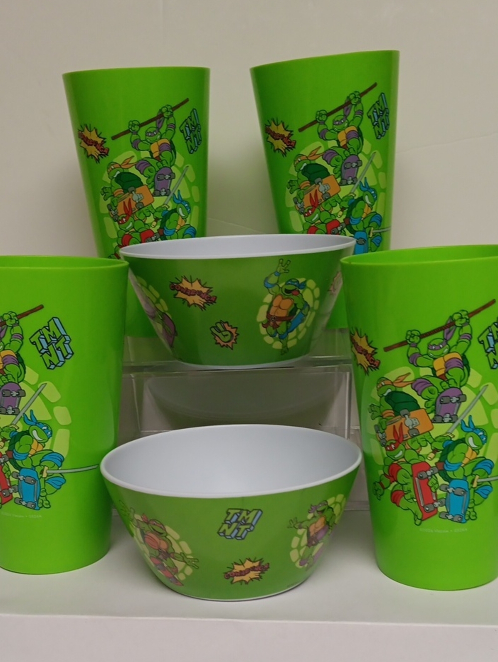 NICKELODEON NINJA TURTLES DINNER SET 6 PCS.NEW